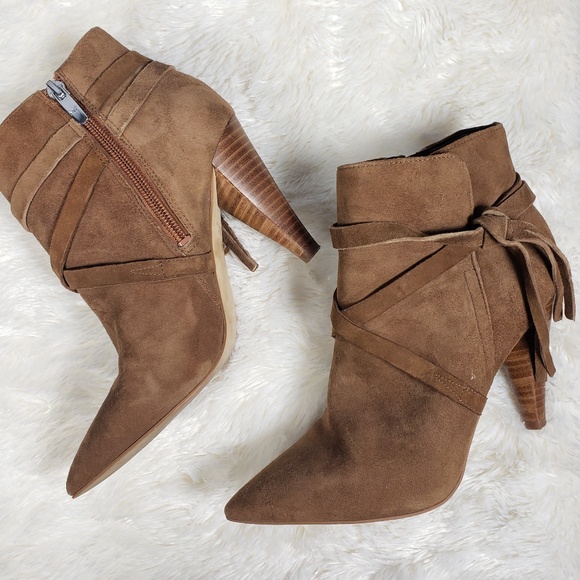 Marc Fisher Shoes - Marc Fisher Pointed Toe Suede  Ankle Boots